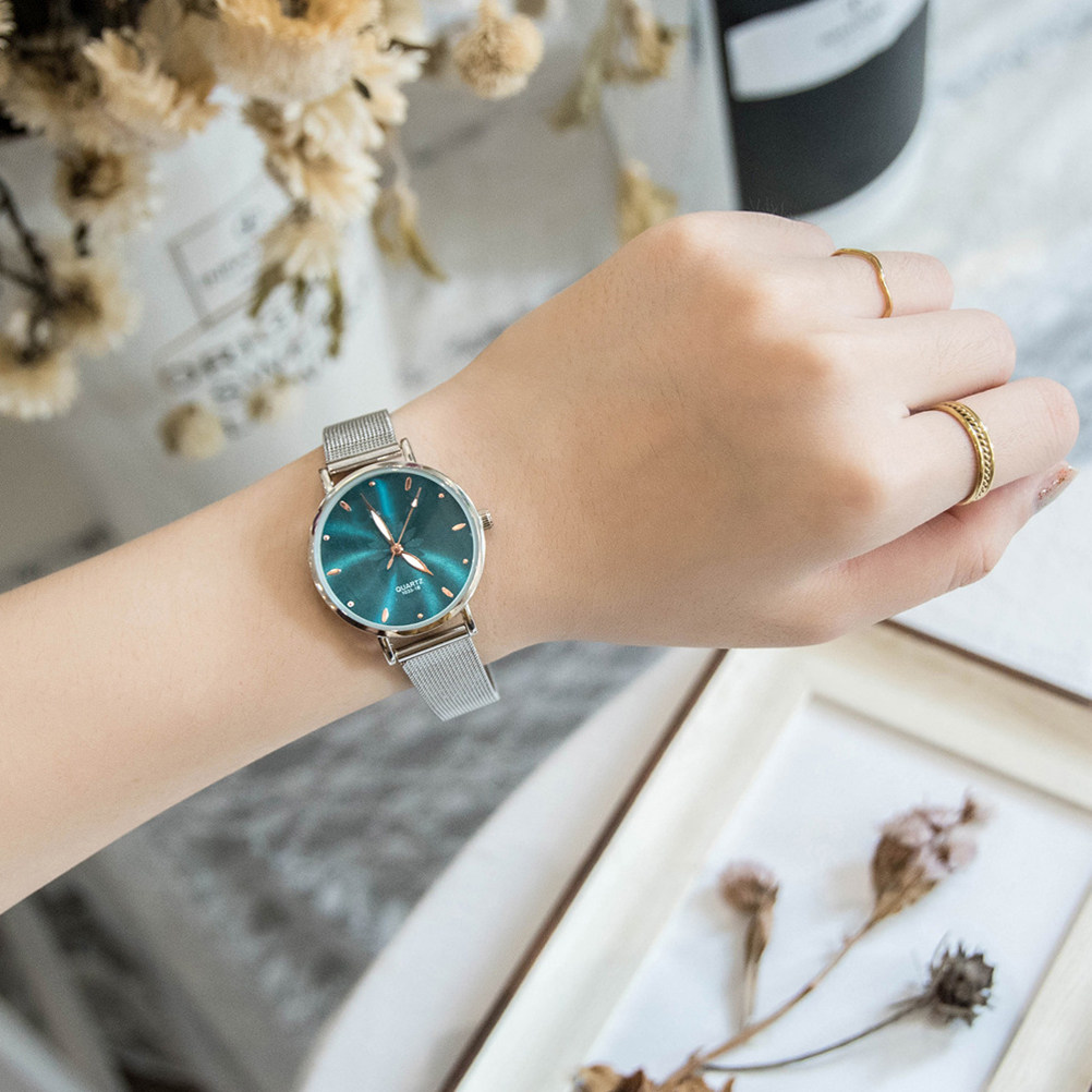 Luxury Watch Gift For Her - Elegant Women's Quartz Watch Mesh Alloy