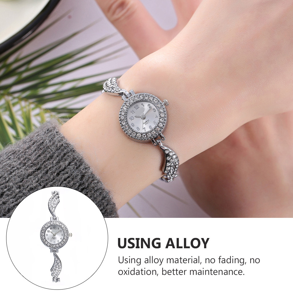 1Pcs Women's Rhinestone Wing Q - Luxury Watch Gift For Her review and price