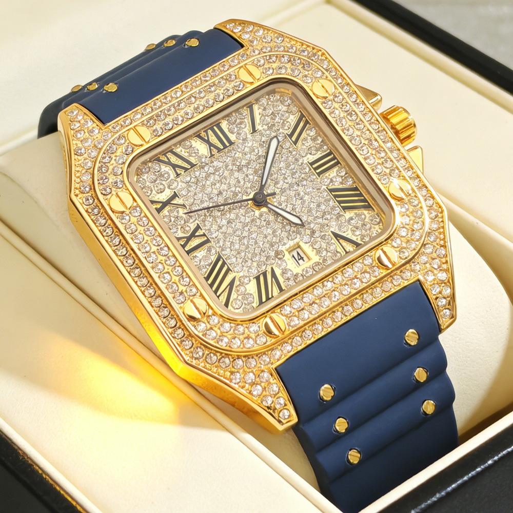 Hot Fashion Square Full Diamon - Luxury Watch Iceberg review and price