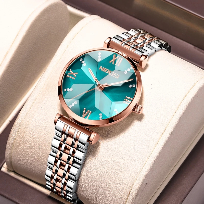 NIBOSI Fashion Rhombus Mirror  - Luxury Watch Top 10 review and price