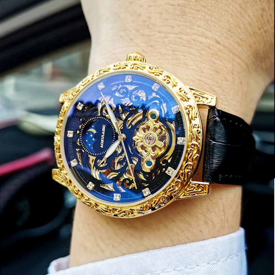 AOKULASIC Retro Iced Out Skele - Luxury Watch Iceberg review and price