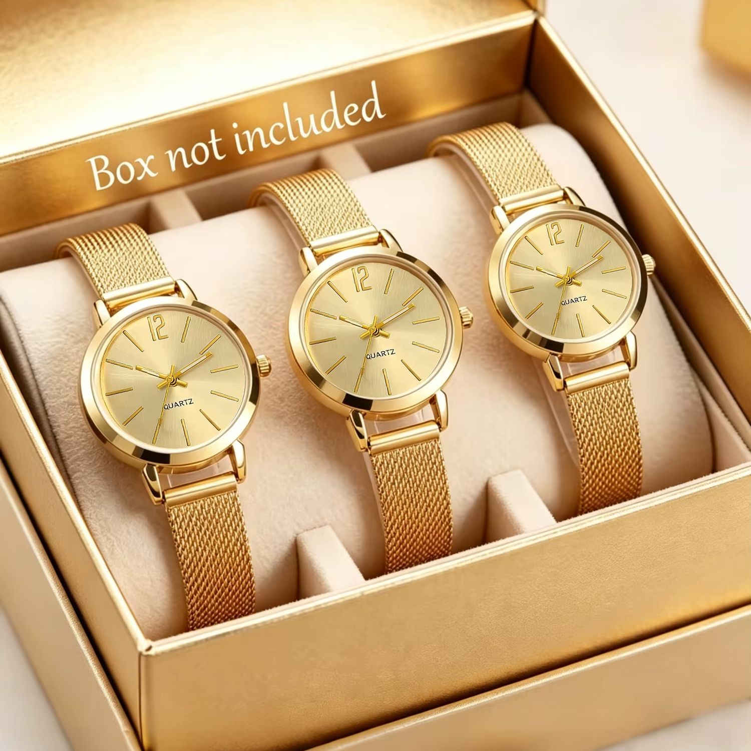 3-Piece Set of Light Luxury Mi - Luxury Watch Gift For Her review and price