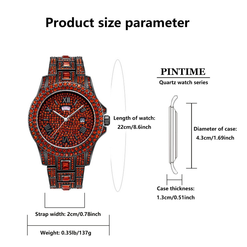 Luxury Hip Hop Stainless Steel - Luxury Watch Iceberg review and price
