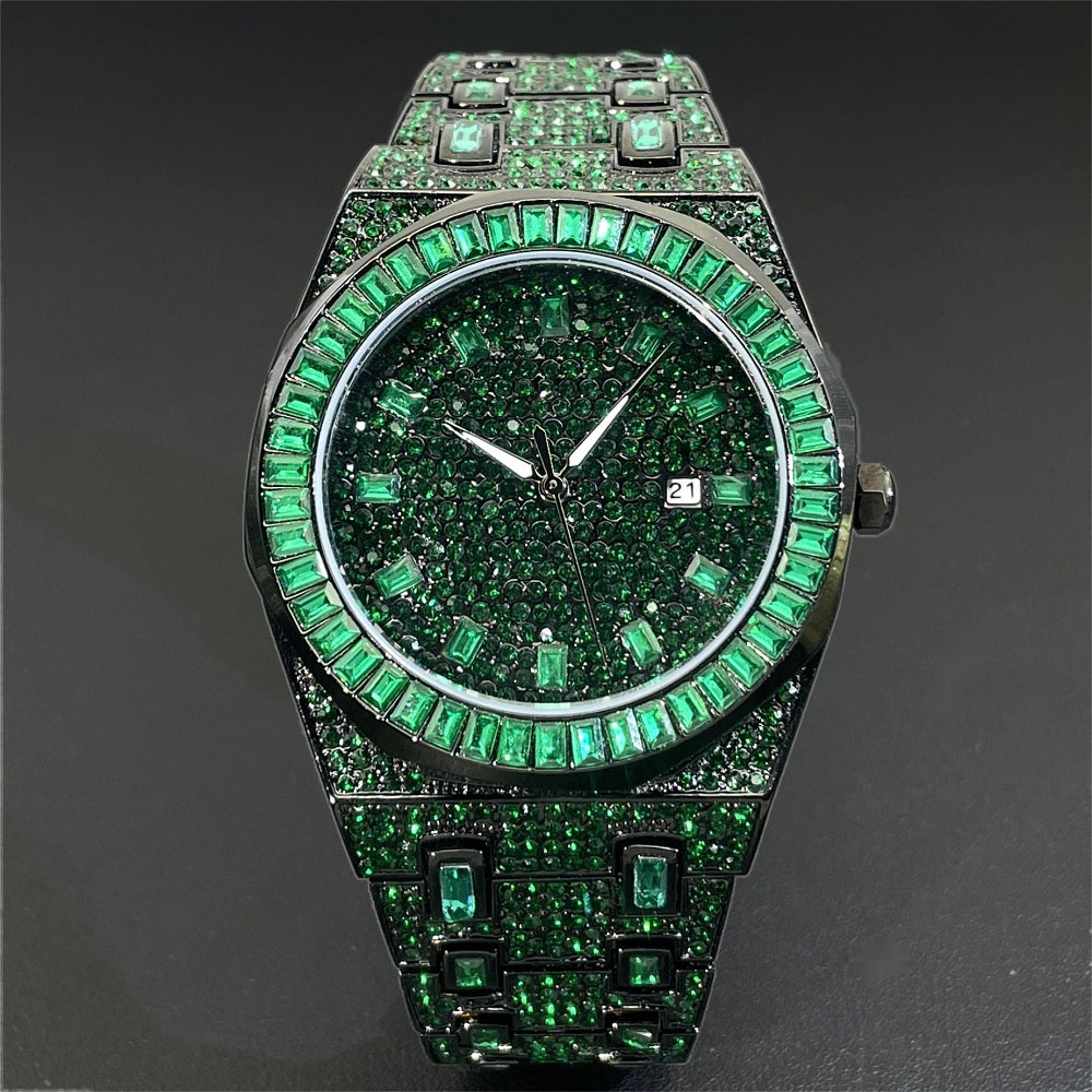 2024 Hip Hop Green Diamond Wat - Luxury Watch Iceberg review and price