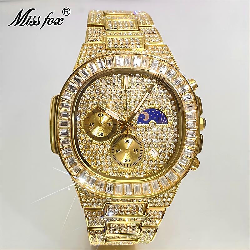 MISSFOX Luxury Gold Watches Me - Luxury Watch Iceberg review and price