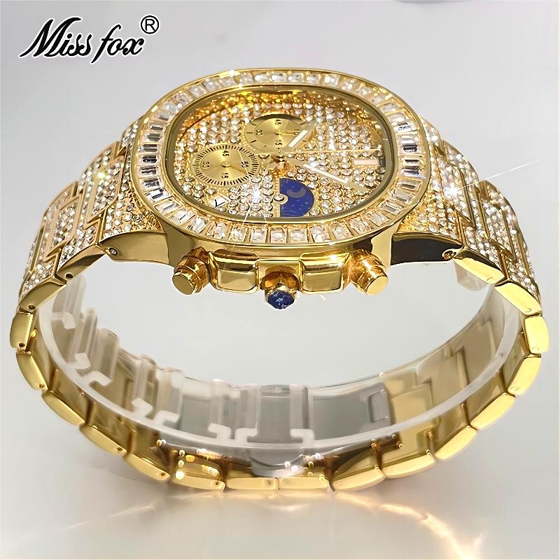 MISSFOX Luxury Gold Watches Me - Luxury Watch Iceberg review and price