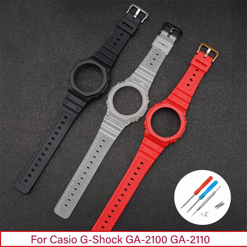 Resin Strap + Case For Casio G - Casio Watch G-Shock Ga-2100 review and price